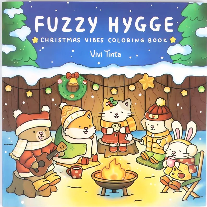 Food Y Snacks Coloring Book - Yetişkinler ve Gençler için Fuzzy Hygge