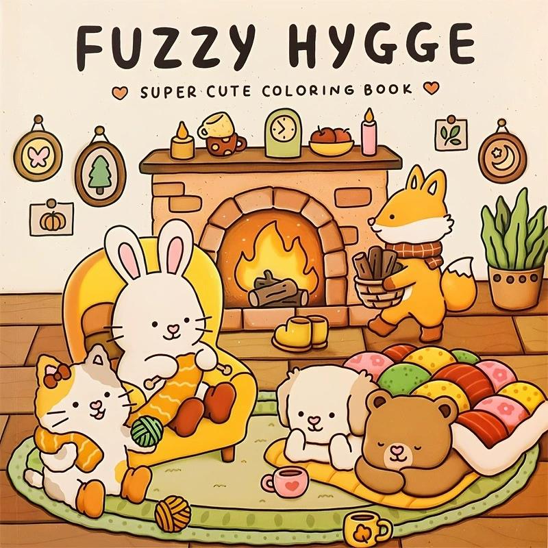 Food Y Snacks Coloring Book - FUZZY HYGGE Yetişkin Boyama Kitabı -