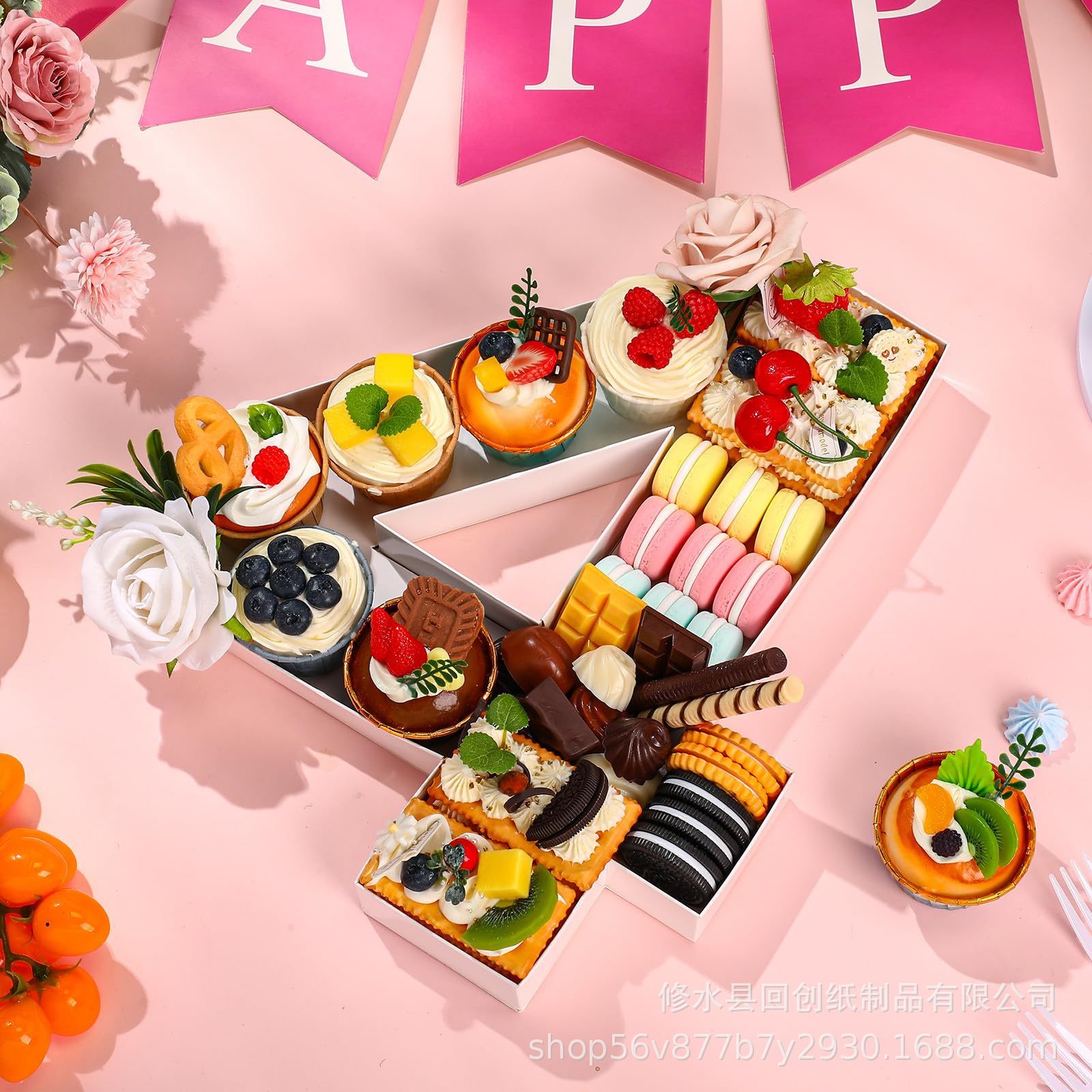 Food Snacks For Baby Shower - 0-9 numara gıda tepsileri doğum günü
