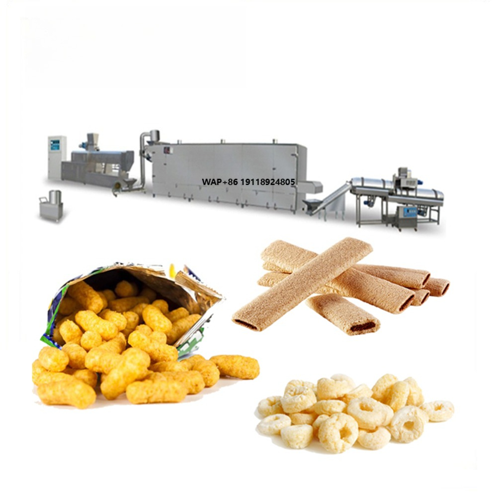 Food Snacks Easy To Make - Otomatik Paslanmaz Çelik Atıştırmalık Ekstrüzyon Makinesi,