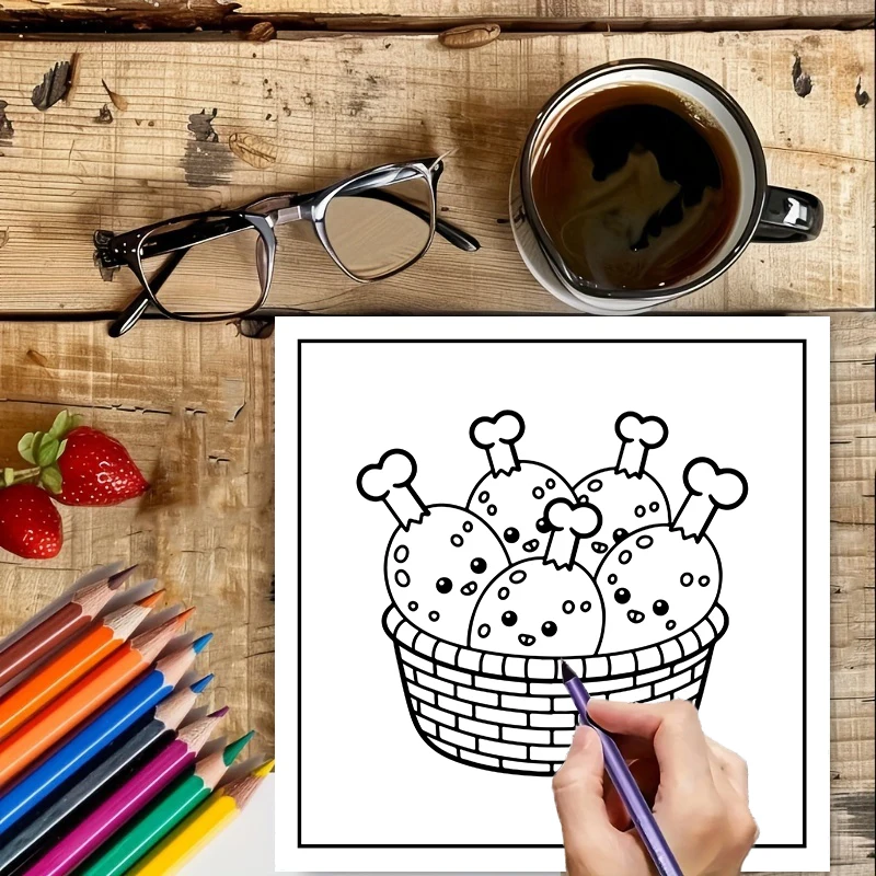 Yetişkinler için Boyama Kitabı - Food Y Snacks Coloring Book incelemesi ve fiyatı