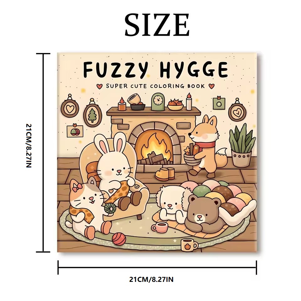 FUZZY HYGGE Yetişkin Boyama Ki - Food Y Snacks Coloring Book incelemesi ve fiyatı